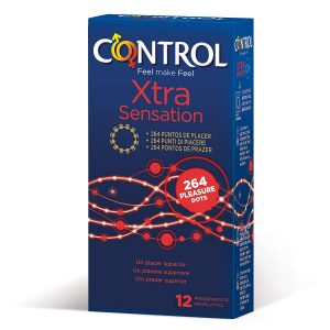 Preservativos para parejas - Preservativos con estrías, puntos, texturas y estríados - Control Xtra Sensations