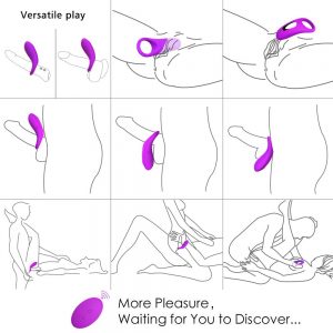 Juguetes sexuales para hombres - Anillos de placer vibradores - Anillo S-Hande usos