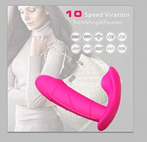 Juguetes sexuales para parejas - Vibradores con control remoto y mando - Vibrador con forma de pene rosa